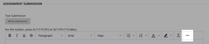 screenshot of learn showing location of 3 dots button
